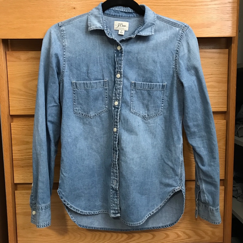 J-Crew Denim Button-Up